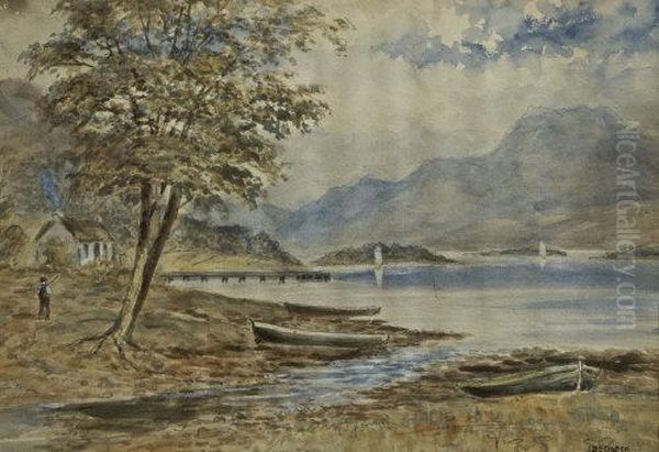 Loch Lomond At Luss Oil Painting by John White Alexander