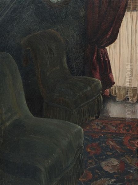 Interior, Paris Oil Painting by Stella Bowen