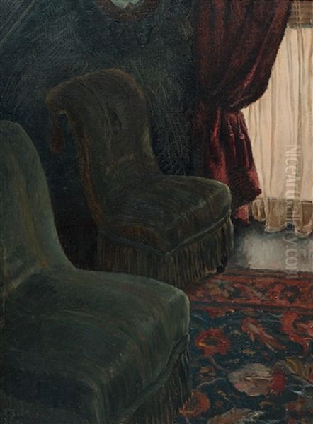 Interior, Paris Oil Painting by Stella Bowen