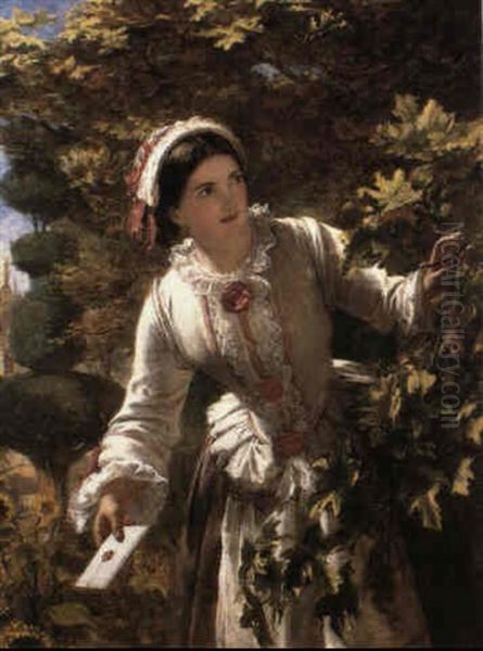 The Love Letter Oil Painting by Henry Alexander Bowler