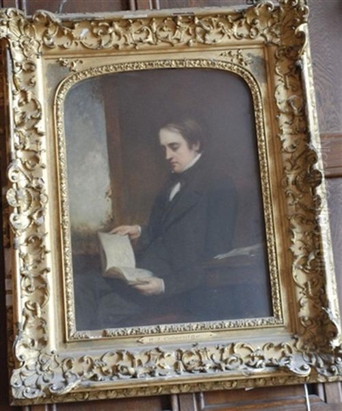 Portrait Of Bernard John Seymour Coleridge, Later 2nd Lord Coleridge Oil Painting by William (Sir) Boxall