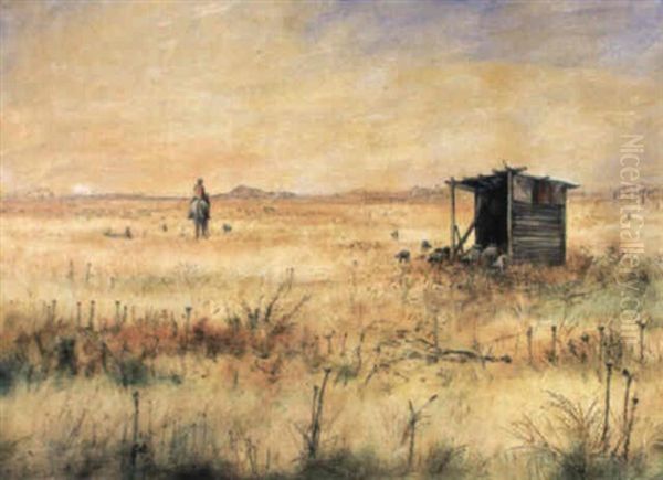 Thistle Paddock Oil Painting by Arthur Merric Boyd