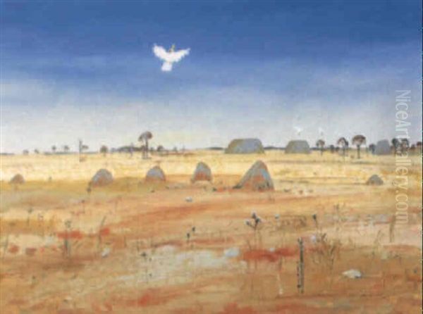 Wimmera Landscape Oil Painting by Arthur Merric Boyd