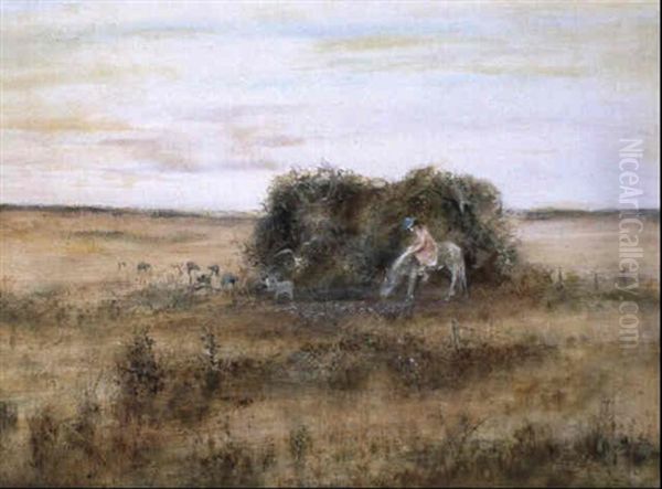 Burnt Spinney Oil Painting by Arthur Merric Boyd