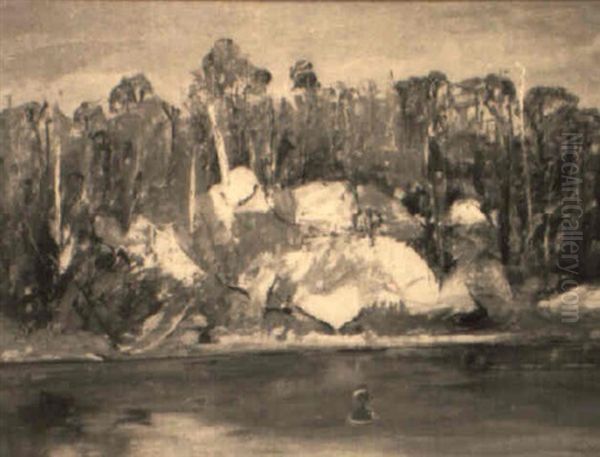 Swimmer On The Shoalhaven by Arthur Merric Boyd