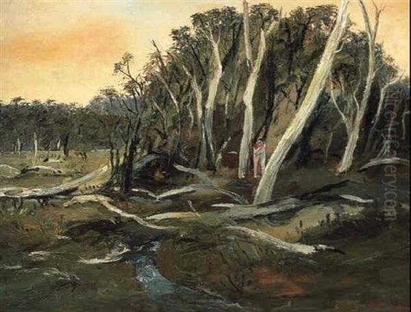 Lovers In The Woods Oil Painting by Arthur Merric Boyd