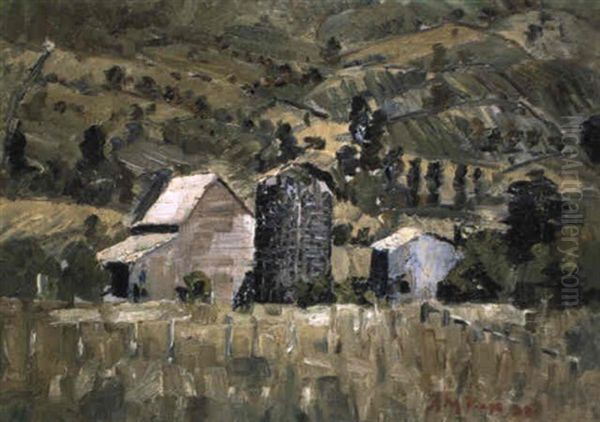 The Old Silo Oil Painting by Arthur Merric Boyd