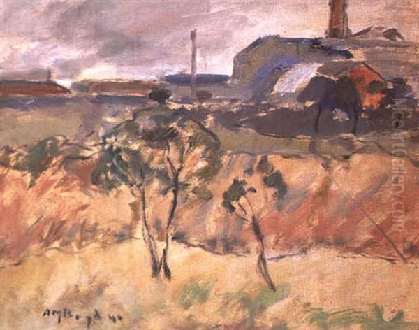 Murrumbeena Springtime Oil Painting by Arthur Merric Boyd