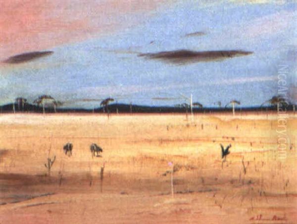 Wimmera Oil Painting by Arthur Merric Boyd