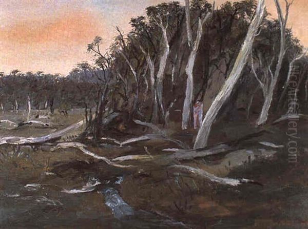 Lovers In The Woods Oil Painting by Arthur Merric Boyd