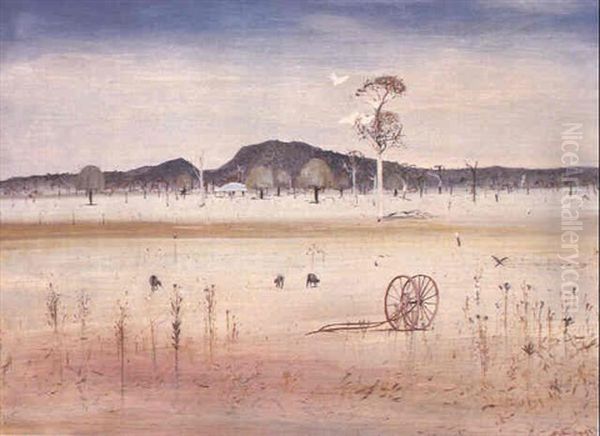 Wimmera Landscape Oil Painting by Arthur Merric Boyd