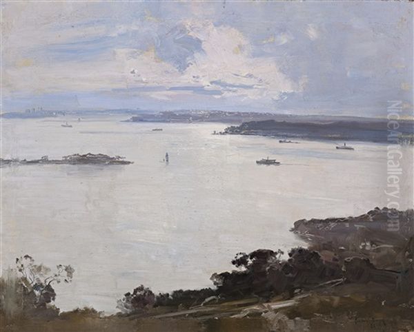 Middle Harbour, Sydney, 1922 Oil Painting by Penleigh Boyd