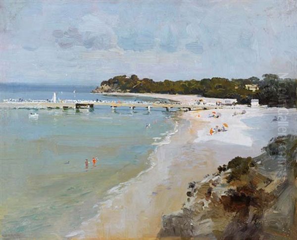 Portsea Pier Oil Painting by Penleigh Boyd