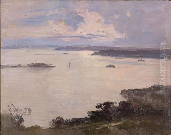 Middle Harbour Oil Painting by Theodore Penleigh Boyd