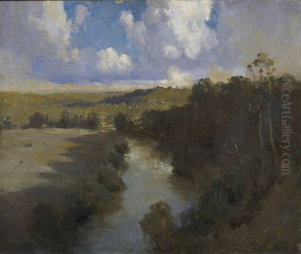 Shadowed River Oil Painting by Theodore Penleigh Boyd