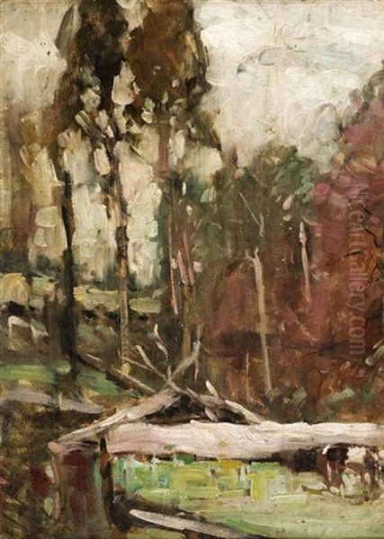 Bush Scene Oil Painting by Theodore Penleigh Boyd