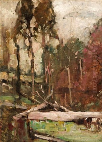 Bush Scene Oil Painting by Theodore Penleigh Boyd