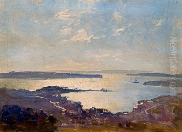 Sydney Harbor Oil Painting by Theodore Penleigh Boyd