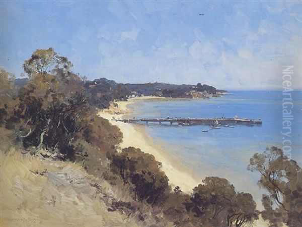 Portsea Pier Oil Painting by Theodore Penleigh Boyd