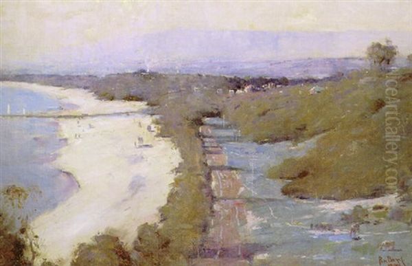 Beach Scene, Portsea Oil Painting by Theodore Penleigh Boyd