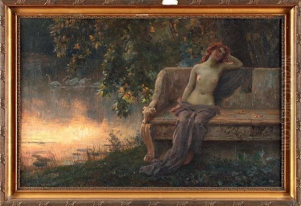 Reverie Au Parc Oil Painting by Abel Dominique Boye