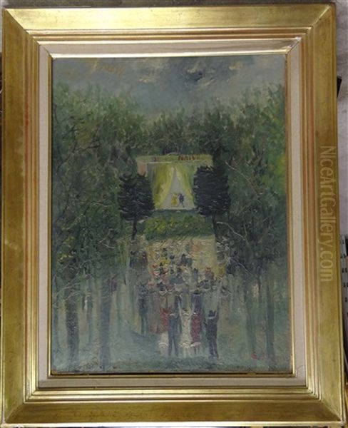 Le Theatre Oil Painting by Emile Boyer