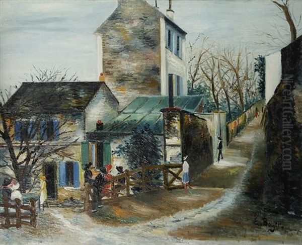 Montmartre, Le Lapin Agile Oil Painting by Emile Boyer