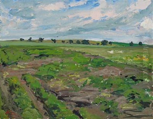 Danish Summer Landscape by Peter Rostrup Boyesen