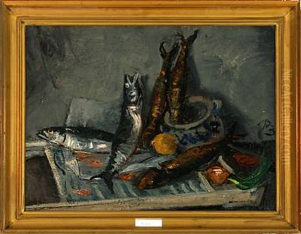 Still Life With Herring by Peter Rostrup Boyesen