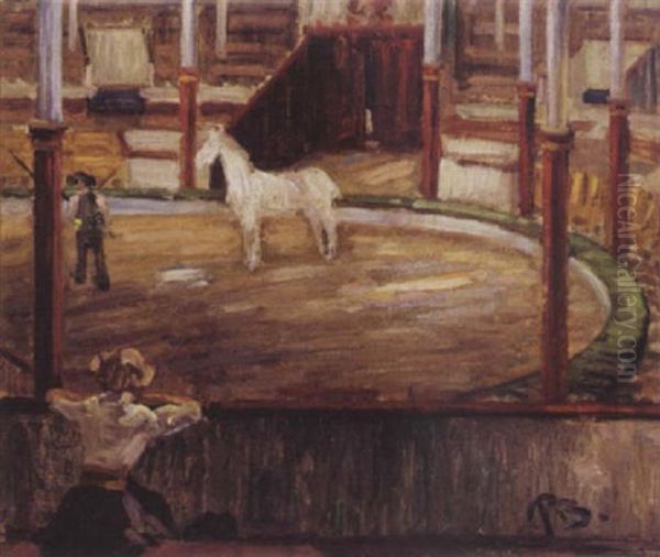 Cirkus Bech Olsen Oil Painting by Peter Rostrup Boyesen