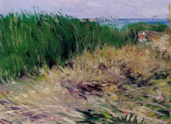 Fra Nivaa Strand Oil Painting by Peter Rostrup Boyesen