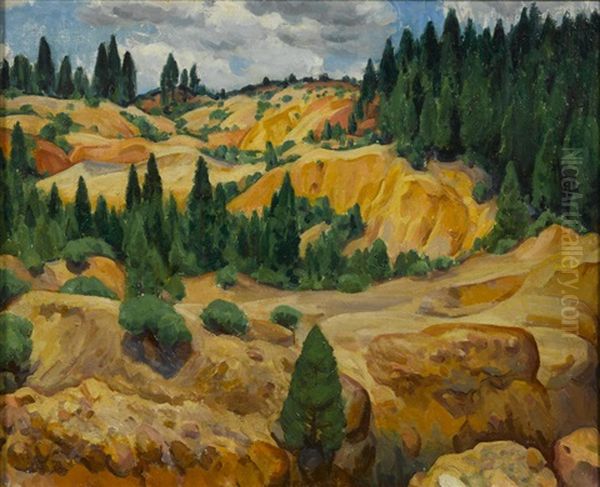 Gold Country Oil Painting by Raymond Boynton