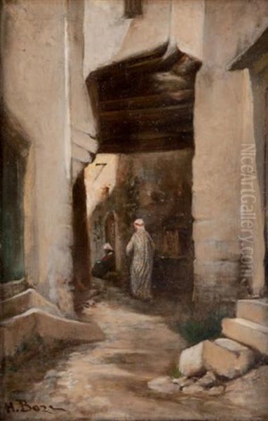 Ruelle Marocaine Oil Painting by Honore Boze