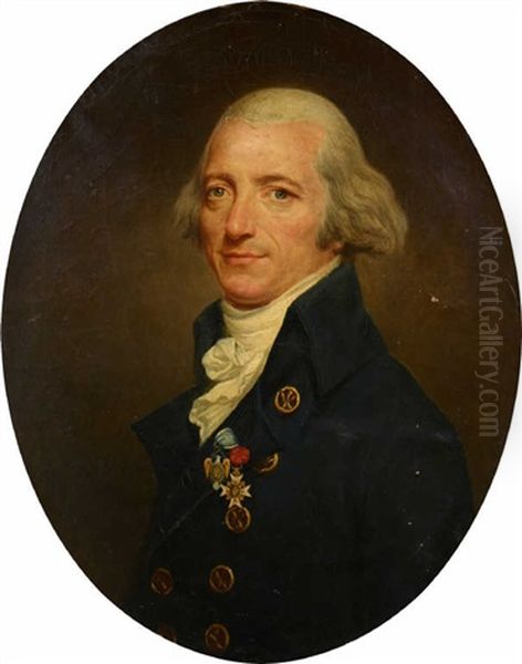 Portrait Du General Gaultier De Murnan (1748-1796) Portant L'ordre Des Cincinati by Joseph Boze