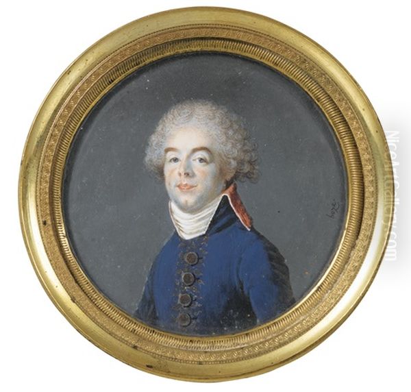 Portrait D'homme, Probablement De Victor-leopold Berthier, Frere Du Marechal Oil Painting by Joseph Boze