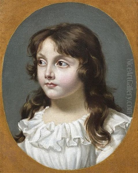 Portrait De La Fille Du Conventionnel Girondin Gensonne Oil Painting by Joseph Boze