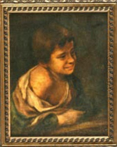 Portrait Eines Jungen (after Murillo) Oil Painting by Olga Boznanska