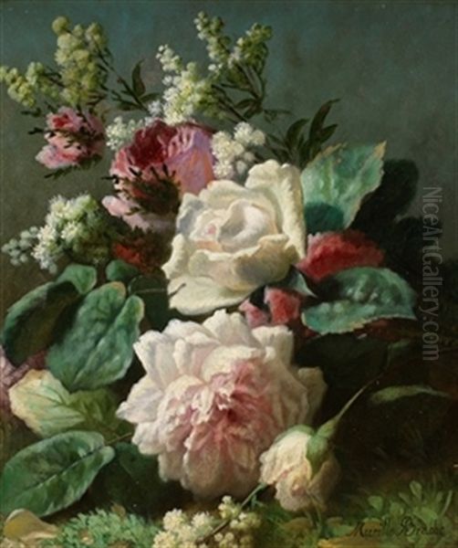 Flores Oil Painting by Jose Maria Bracho Murillo