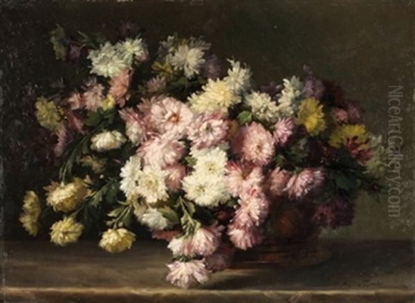 Flores Oil Painting by Jose Maria Bracho Murillo