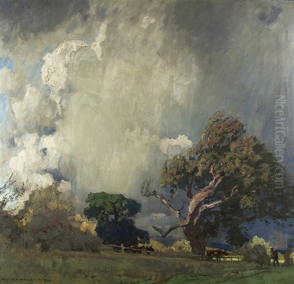 The Gathering Storm Oil Painting by Eugen Felix Prosper Bracht