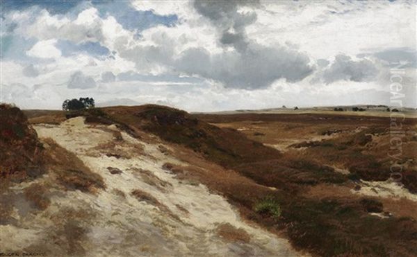 In Der Luneburger Heide Oil Painting by Eugen Felix Prosper Bracht