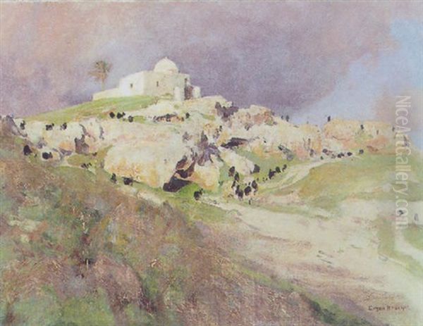 Motiv Aus Palestina Oil Painting by Eugen Felix Prosper Bracht