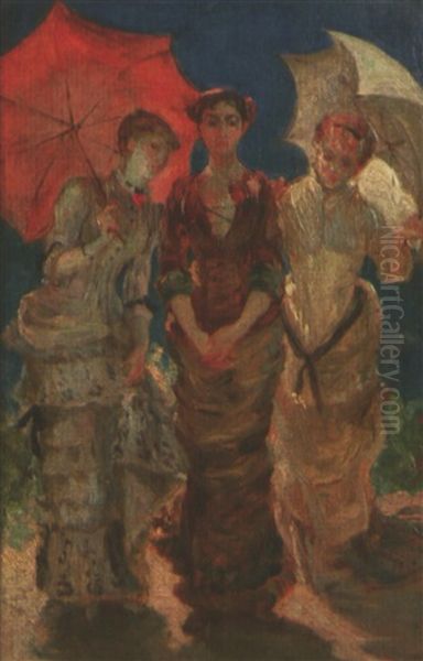 Les Trois Graces (study) by Marie Bracquemond