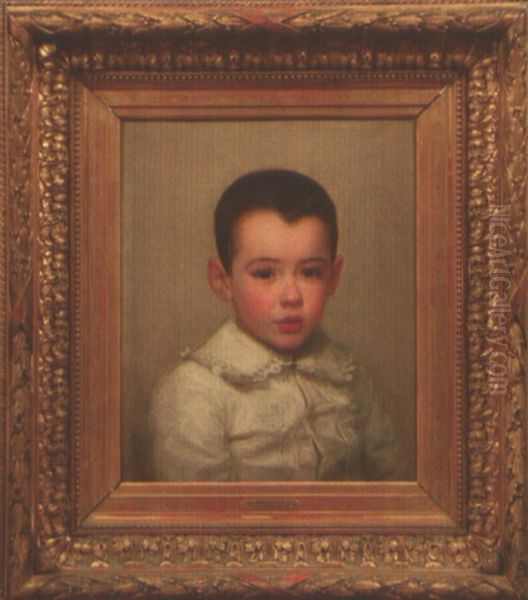 Portrait De Pierre Bracquemond Enfant Oil Painting by Marie Bracquemond