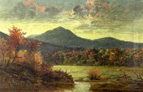 On The Saco River Oil Painting by Gibeon Elden Bradbury