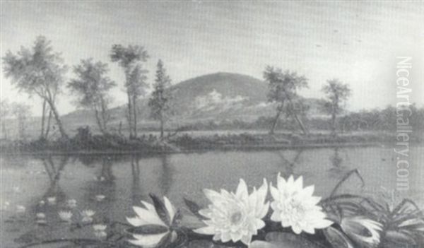 Mount Tom On The Saco Oil Painting by Gibeon Elden Bradbury