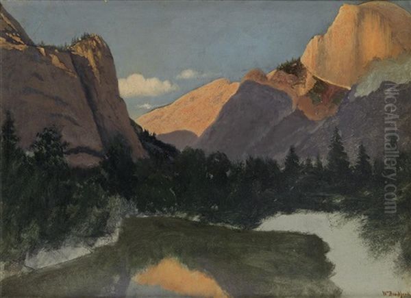 Inspiration Point, Yosemite Oil Painting by William Bradford