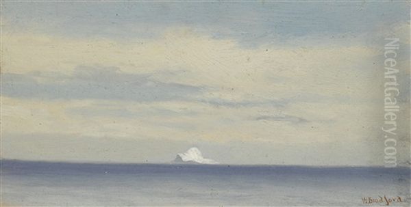 Study Of A Lone Iceberg Oil Painting by William Bradford