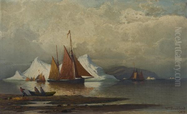 Labrador Coast Oil Painting by William Bradford