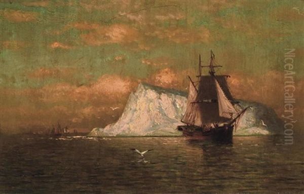 Ship Off The Coast Of Labrador Oil Painting by William Bradford